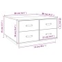 Mesa de centro de madera maciza de pino blanco 80x80x45 cm de vidaXL, Mesas de centro - Ref: Foro24-821518, Precio: 128,96 €,...