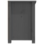 Mueble de TV de madera maciza de pino gris 114x35x52 cm de vidaXL, Muebles TV - Ref: Foro24-821504, Precio: 117,36 €, Descuen...
