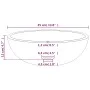 Lavabo de vidrio templado blanco 35x12 cm de vidaXL, Lavabos - Ref: Foro24-345252, Precio: 41,04 €, Descuento: %