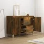 Smoked oak engineered wood sideboard 101x35x70 cm by vidaXL, Sideboards - Ref: Foro24-815162, Price: 86,64 €, Discount: %