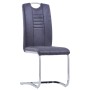 Juego de comedor 7 piezas piel de ante artificial gris de vidaXL, muebles para cocinas y comedores - Ref: Foro24-3053126, Pre...