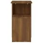 Mesa auxiliar madera contrachapada marrón roble 36x30x56 cm de vidaXL, Mesas auxiliares - Ref: Foro24-815191, Precio: 30,93 €...