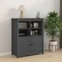 Aparador de madera maciza de pino gris 83x41,5x100 cm de vidaXL, Aparadores - Ref: Foro24-821514, Precio: 152,85 €, Descuento: %