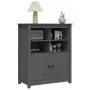 Aparador de madera maciza de pino gris 83x41,5x100 cm de vidaXL, Aparadores - Ref: Foro24-821514, Precio: 152,85 €, Descuento: %