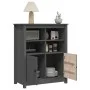 Aparador de madera maciza de pino gris 83x41,5x100 cm de vidaXL, Aparadores - Ref: Foro24-821514, Precio: 152,85 €, Descuento: %