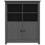 Aparador de madera maciza de pino gris 83x41,5x100 cm de vidaXL, Aparadores - Ref: Foro24-821514, Precio: 152,85 €, Descuento: %