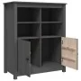 Aparador de madera maciza de pino gris 83x41,5x100 cm de vidaXL, Aparadores - Ref: Foro24-821514, Precio: 152,85 €, Descuento: %