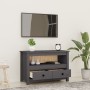 Mueble de TV de madera maciza de pino gris 79x35x52 cm de vidaXL, Muebles TV - Ref: Foro24-821499, Precio: 91,15 €, Descuento: %