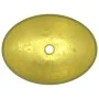 Golden glass sink 50x37x14 cm by vidaXL, Sinks - Ref: Foro24-345261, Price: 45,19 €, Discount: %