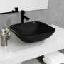 Black glass sink 42x42x14 cm by vidaXL, Sinks - Ref: Foro24-345248, Price: 51,73 €, Discount: %