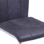 Juego de comedor 7 piezas piel de ante artificial gris de vidaXL, muebles para cocinas y comedores - Ref: Foro24-3053126, Pre...