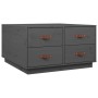 Mesa de centro de madera maciza de pino gris 80x80x45 cm de vidaXL, Mesas de centro - Ref: Foro24-821519, Precio: 151,86 €, D...