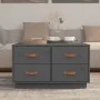 Mesa de centro de madera maciza de pino gris 80x80x45 cm de vidaXL, Mesas de centro - Ref: Foro24-821519, Precio: 150,17 €, D...