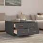 Mesa de centro de madera maciza de pino gris 80x80x45 cm de vidaXL, Mesas de centro - Ref: Foro24-821519, Precio: 150,17 €, D...