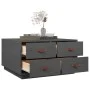 Mesa de centro de madera maciza de pino gris 80x80x45 cm de vidaXL, Mesas de centro - Ref: Foro24-821519, Precio: 150,17 €, D...