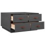 Mesa de centro de madera maciza de pino gris 80x80x45 cm de vidaXL, Mesas de centro - Ref: Foro24-821519, Precio: 151,86 €, D...