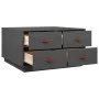 Mesa de centro de madera maciza de pino gris 80x80x45 cm de vidaXL, Mesas de centro - Ref: Foro24-821519, Precio: 150,17 €, D...