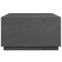 Mesa de centro de madera maciza de pino gris 80x80x45 cm de vidaXL, Mesas de centro - Ref: Foro24-821519, Precio: 150,17 €, D...