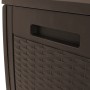 Caja de almacenaje de jardín polipropileno marrón 119x48x60 cm de vidaXL, Cajas de almacenaje para exteriores - Ref: Foro24-1...