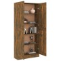 Estantería madera contrachapada roble ahumado 82,5x30,5x185,5cm de vidaXL, Librerías y estanterías - Ref: Foro24-815114, Prec...