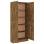 Estantería madera contrachapada roble ahumado 82,5x30,5x185,5cm de vidaXL, Librerías y estanterías - Ref: Foro24-815114, Prec...