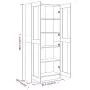 Estantería madera contrachapada roble ahumado 82,5x30,5x185,5cm de vidaXL, Librerías y estanterías - Ref: Foro24-815114, Prec...