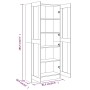 Estantería madera contrachapada roble ahumado 82,5x30,5x185,5cm de vidaXL, Librerías y estanterías - Ref: Foro24-815114, Prec...