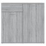 Aparador de madera contrachapada gris Sonoma 80x36x75 cm de vidaXL, Aparadores - Ref: Foro24-815490, Precio: 87,62 €, Descuen...
