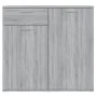 Aparador de madera contrachapada gris Sonoma 80x36x75 cm de vidaXL, Aparadores - Ref: Foro24-815490, Precio: 85,96 €, Descuen...