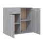 Aparador de madera contrachapada gris Sonoma 80x36x75 cm de vidaXL, Aparadores - Ref: Foro24-815490, Precio: 87,62 €, Descuen...