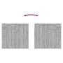 Aparador de madera contrachapada gris Sonoma 80x36x75 cm de vidaXL, Aparadores - Ref: Foro24-815490, Precio: 87,62 €, Descuen...