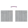 Aparador de madera contrachapada gris Sonoma 80x36x75 cm de vidaXL, Aparadores - Ref: Foro24-815490, Precio: 85,96 €, Descuen...