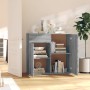Aparador de madera contrachapada gris Sonoma 80x36x75 cm de vidaXL, Aparadores - Ref: Foro24-815490, Precio: 87,62 €, Descuen...