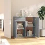 Aparador de madera contrachapada gris Sonoma 80x36x75 cm de vidaXL, Aparadores - Ref: Foro24-815490, Precio: 85,96 €, Descuen...
