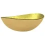 Lavabo de vidrio templado dorado 54,5x35x15,5 cm de vidaXL, Lavabos - Ref: Foro24-345262, Precio: 72,19 €, Descuento: %