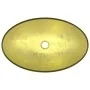 Lavabo de vidrio templado dorado 54,5x35x15,5 cm de vidaXL, Lavabos - Ref: Foro24-345262, Precio: 72,19 €, Descuento: %
