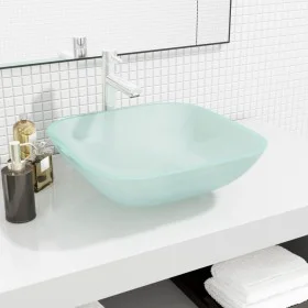Lavabo de vidrio esmerilado 42x42x14 cm de vidaXL, Lavabos - Ref: Foro24-345242, Precio: 44,32 €, Descuento: %