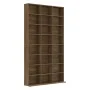 Oak brown plywood CD shelf 102x23x177.5 cm by vidaXL, CD and DVD storage - Ref: Foro24-815092, Price: 120,65 €, Discount: %