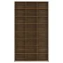 Oak brown plywood CD shelf 102x23x177.5 cm by vidaXL, CD and DVD storage - Ref: Foro24-815092, Price: 120,65 €, Discount: %