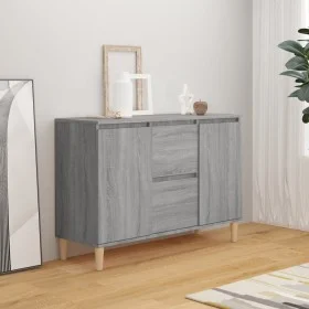 Aparador de madera de ingeniería gris Sonoma 101x35x70 cm de vidaXL, Aparadores - Ref: Foro24-815163, Precio: 99,11 €, Descue...