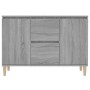 Aparador de madera de ingeniería gris Sonoma 101x35x70 cm de vidaXL, Aparadores - Ref: Foro24-815163, Precio: 103,04 €, Descu...