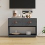 Mueble de TV madera maciza de pino gris 90x40x60 cm de vidaXL, Muebles TV - Ref: Foro24-821524, Precio: 105,98 €, Descuento: %
