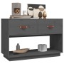 Mueble de TV madera maciza de pino gris 90x40x60 cm de vidaXL, Muebles TV - Ref: Foro24-821524, Precio: 105,98 €, Descuento: %