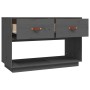 Mueble de TV madera maciza de pino gris 90x40x60 cm de vidaXL, Muebles TV - Ref: Foro24-821524, Precio: 105,98 €, Descuento: %