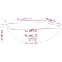 Lavabo de vidrio transparente 42x42x14 cm de vidaXL, Lavabos - Ref: Foro24-345236, Precio: 54,89 €, Descuento: %