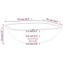 Transparent glass sink 42x42x14 cm by vidaXL, Sinks - Ref: Foro24-345236, Price: 56,91 €, Discount: %