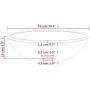 Grünes Waschbecken aus gehärtetem Glas 42x14 cm von vidaXL, Sinkt - Ref: Foro24-345264, Preis: 53,99 €, Rabatt: %