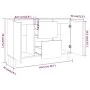 Aparador madera de ingeniería roble marrón 101x35x70 cm de vidaXL, Aparadores - Ref: Foro24-815164, Precio: 93,97 €, Descuent...