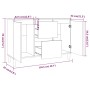 Aparador madera de ingeniería roble marrón 101x35x70 cm de vidaXL, Aparadores - Ref: Foro24-815164, Precio: 95,32 €, Descuent...