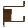 Estantería de esquina de pared marrón roble 40x40x50 cm de vidaXL, Estantes y estanterías - Ref: Foro24-815208, Precio: 24,42...